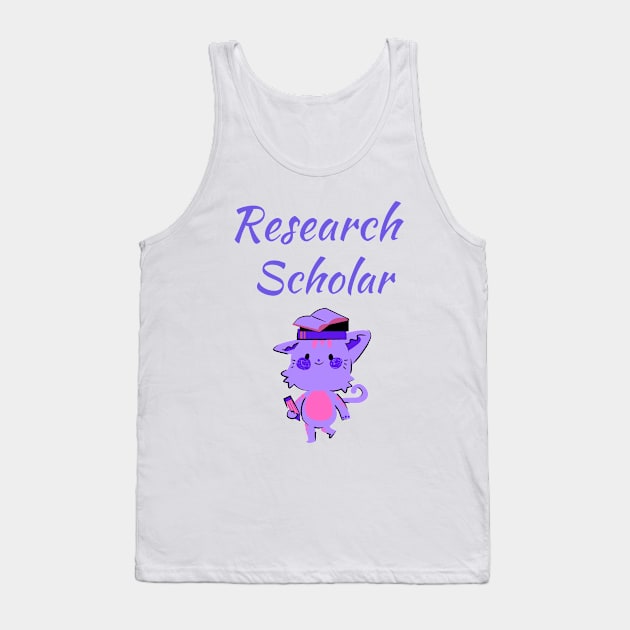 Research Scholar Themed Tank Top by Rebellious Rose